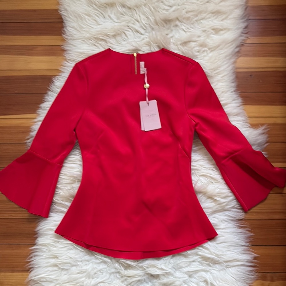 Elegant Red Women's Top